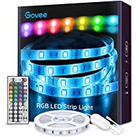 Govee Tiras LED- Luces LED RGB 5m con Control Remoto y Caja de Control- 20 Colores y 6 Modos de Escena para la…